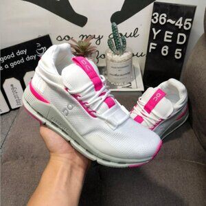 Cloudnova Women's Sneakers Shoes White Pink